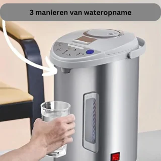 waterdispenser heet water zilver