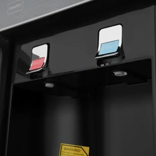 Wat vinden we goed aan de Waterdispenser koeler warm/koud grijs/zwart