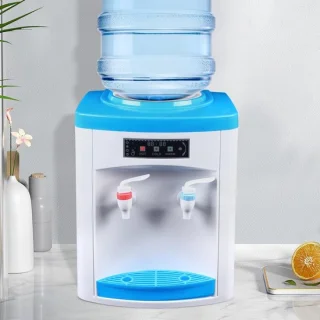 Waterdispenser koud warm water wit blauw