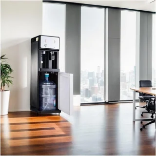 Waterdispenser met bodemlading - wit