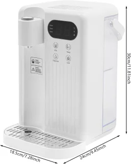 Waterdispenser met filter - Warmwaterapparaat - Wit