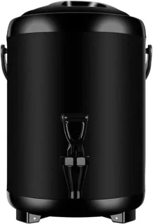 Waterdispenser met kraan 6 liter zwart
