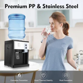 Waterdispenser met wateraansluiting