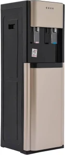 Waterdispenser onderlading staande koeler goud/donkergrijs