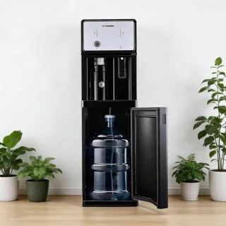 Waterdispenser vloermodel zilver