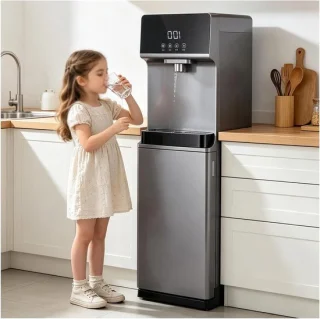 Waterdispenser vrijstaand grijs