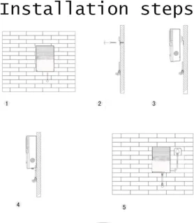 Waterdispenser wandmontage wit