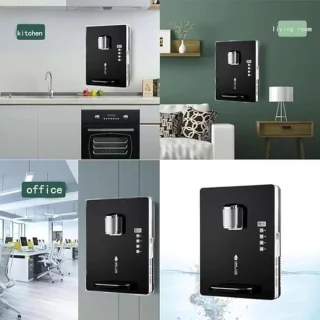 Waterdispenser wandmontage zwart
