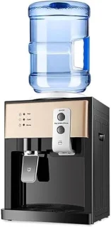Waterdispenser warme koude unit compact aanrechtmodel champagne goud