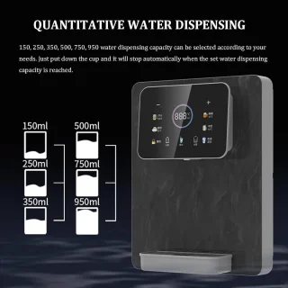 Waterdispenser warm/koud wandmontage wit