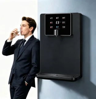 Waterdispenser warmwaterkraan grijs
