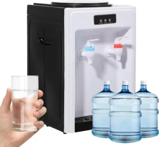 Waterdispenser waterkoeler fontein 18.9 liter zwart wit