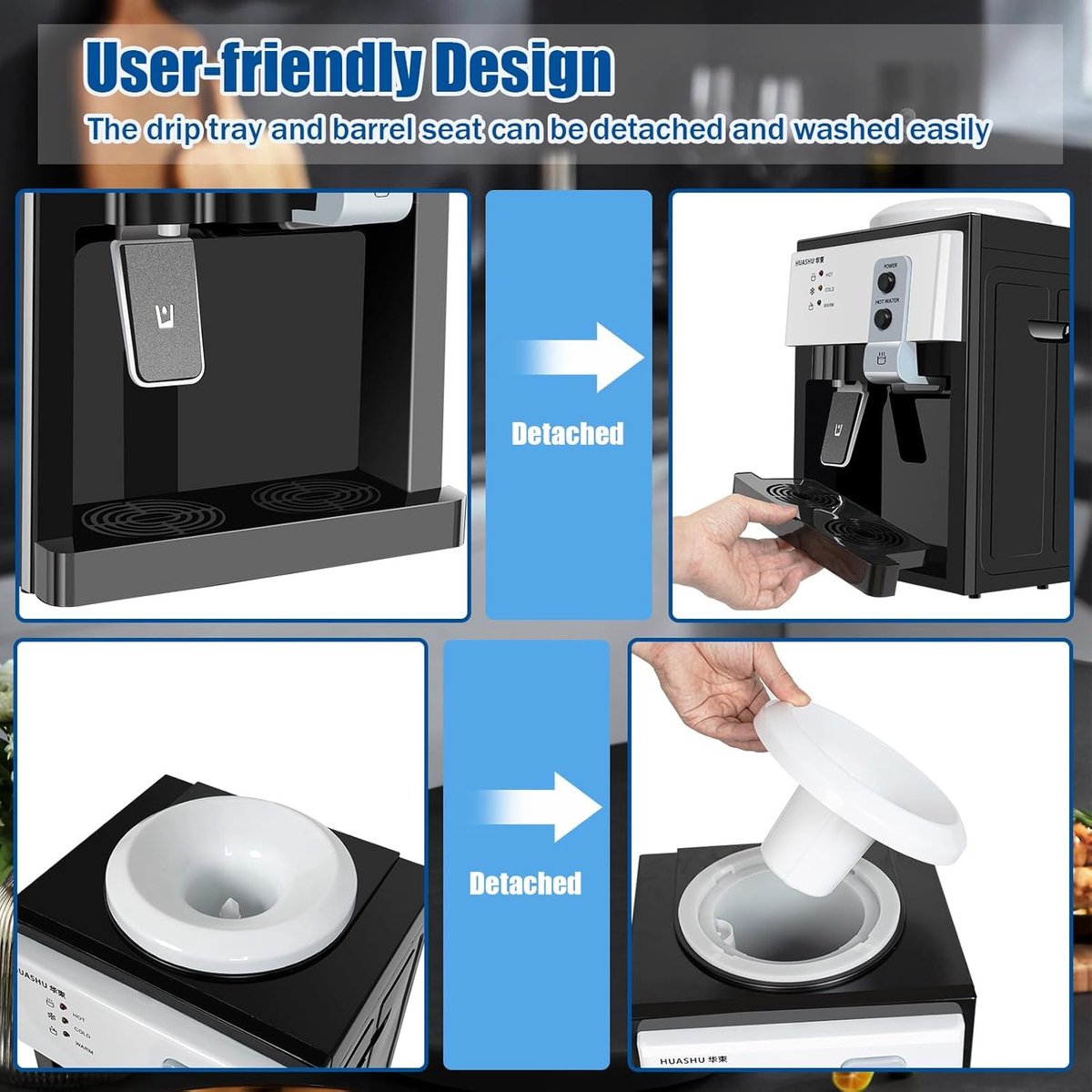 Waterdispenser Waterkoeler Wit Zwart