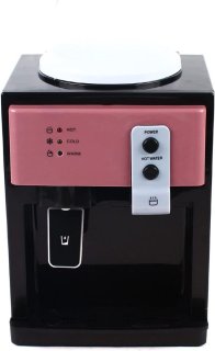 De Waterdispenser Waterkoeler Zwart/Roze in één oogopslag