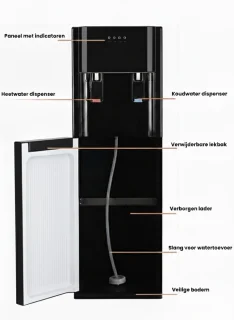 Waterdispenser Zwart