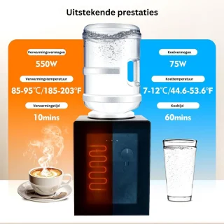 Waterdispenser Zwart