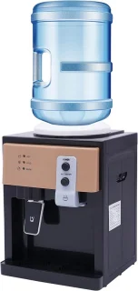 Waterdispenser zwart/roze 36 x 24 x 27 cm