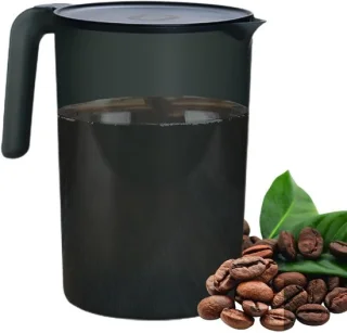 Waterkan met deksel 2 L - Zwart