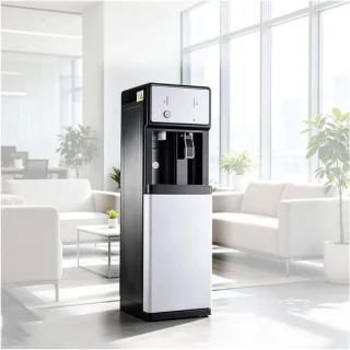 Waterkoeler dispenser warm en koud wit