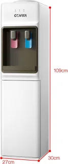 Waterkoeler met warmwaterdispenser