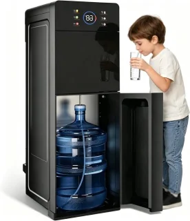Waterkoeler onderlading vloermodel zwart