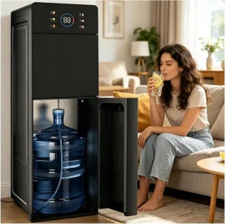 Waterkoeler Onderlading - Waterdispenser 5 Gallon - Zwart
