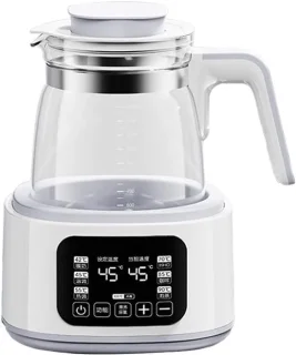 Waterkoker glas warmwaterdispenser 1,3 liter wit