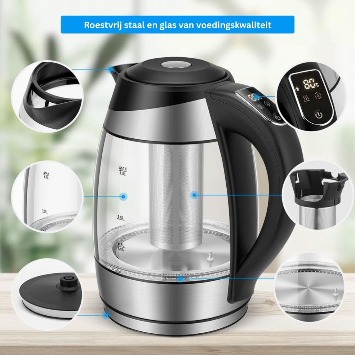 Waterkoker Temperatuurregeling Heetwaterdispenser