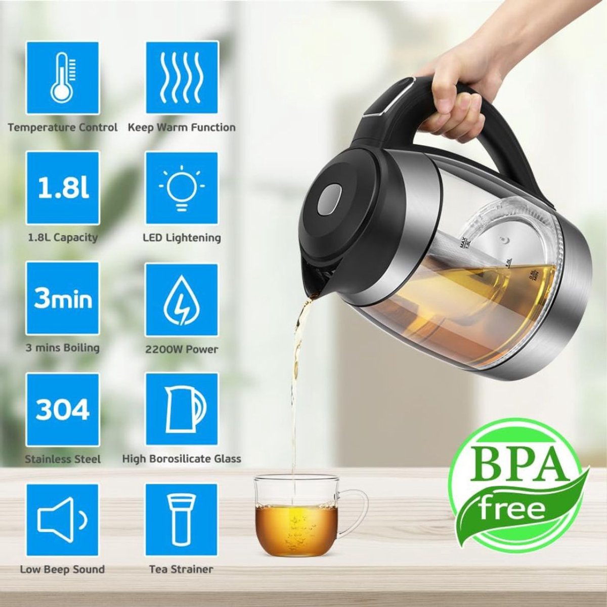 Waterkoker Temperatuurregeling Heetwaterdispenser