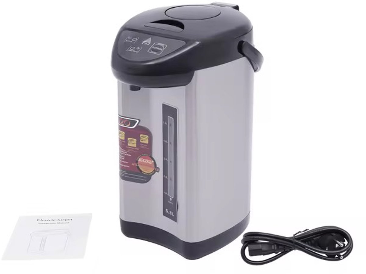 Wat vinden we goed aan de WaterThee Thermopot 4L 750W Zwart/Grijs