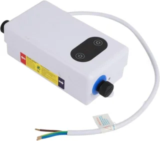 Waterverwarmer doorstroomboiler elektrisch 18 x 15 cm wit