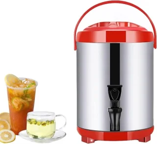 Waterwarmer dispenser isolatie-emmer 10 liter zilver