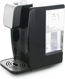 White-Label Heetwatertap Zwart Zilver