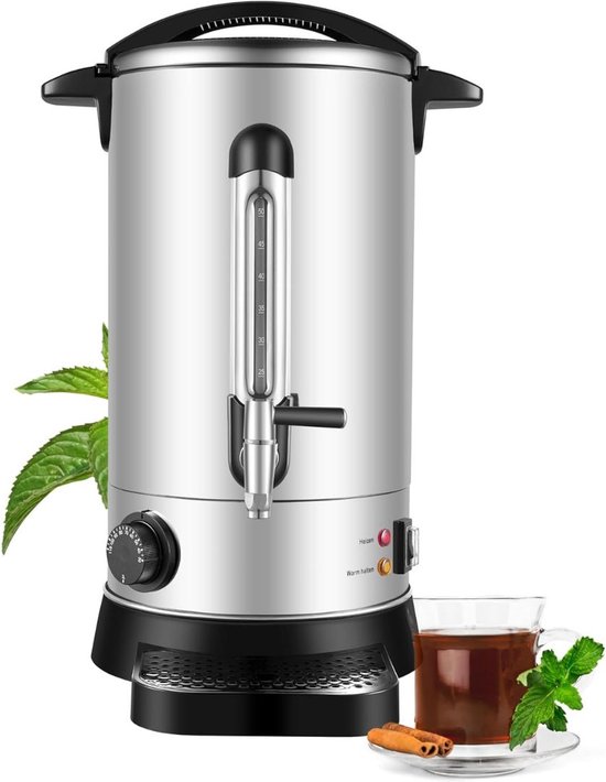 White-Label Luxe Heetwaterdispenser Zilver Zwart