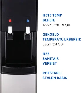 White-Label Waterdispenser Koud Zwart