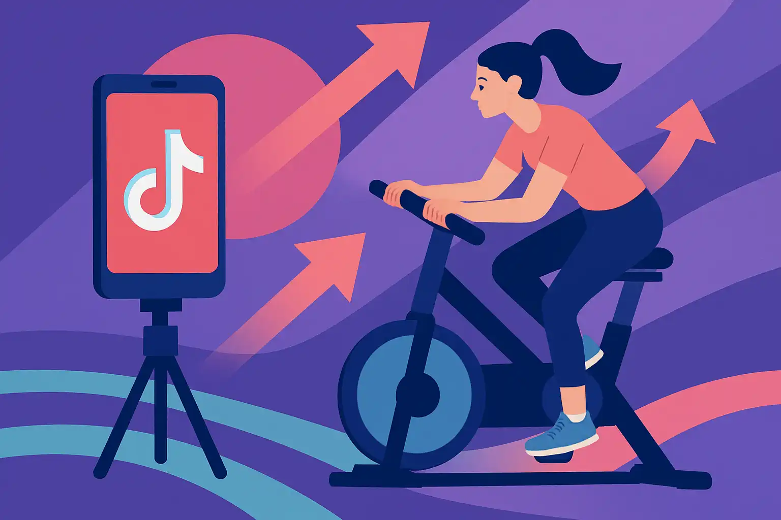 TikTok cycling challenges: zo maak je van je hometrainer een viraal succes