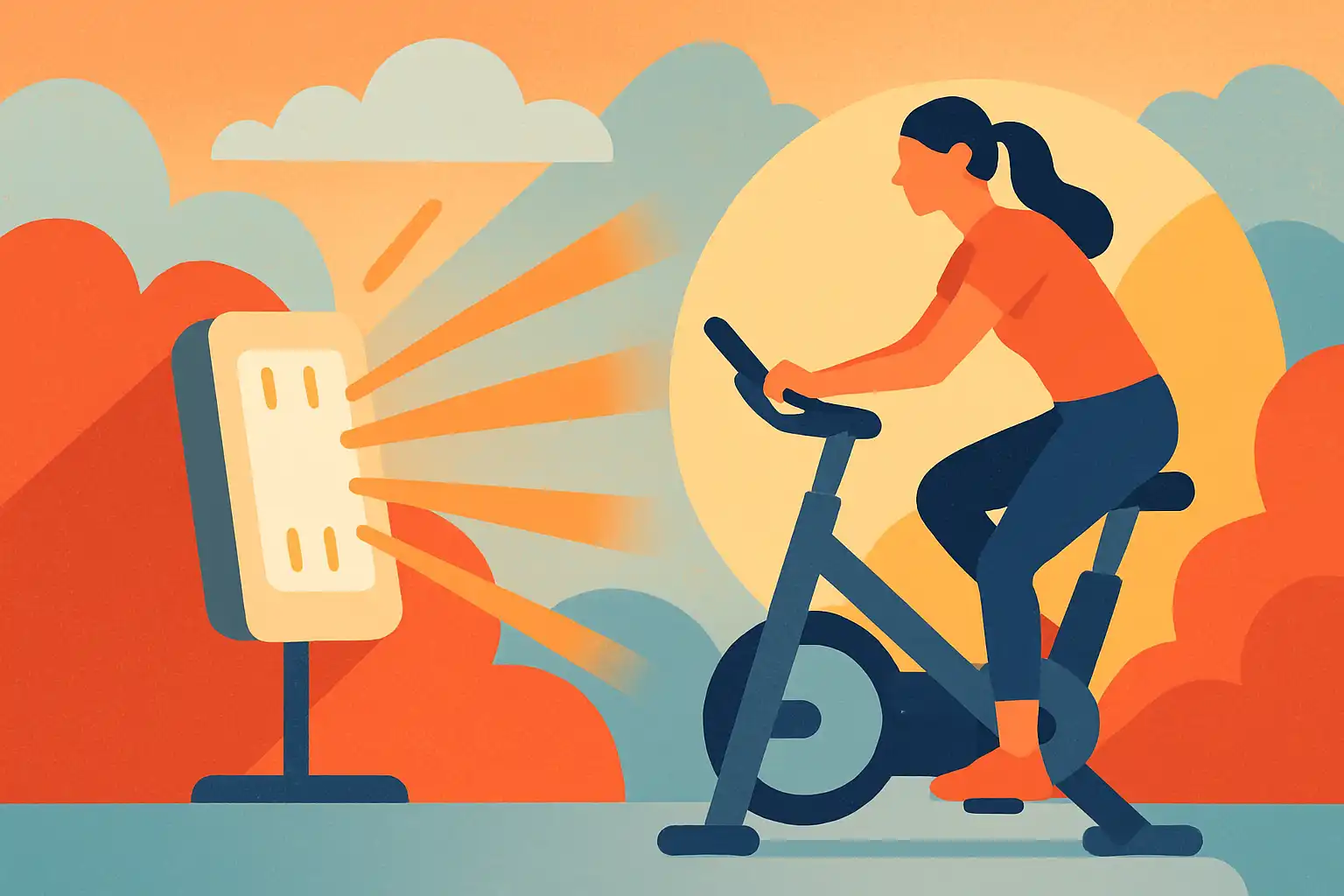 Zo combineer je lichttherapie en hometrainertraining tegen winterblues en jetlag