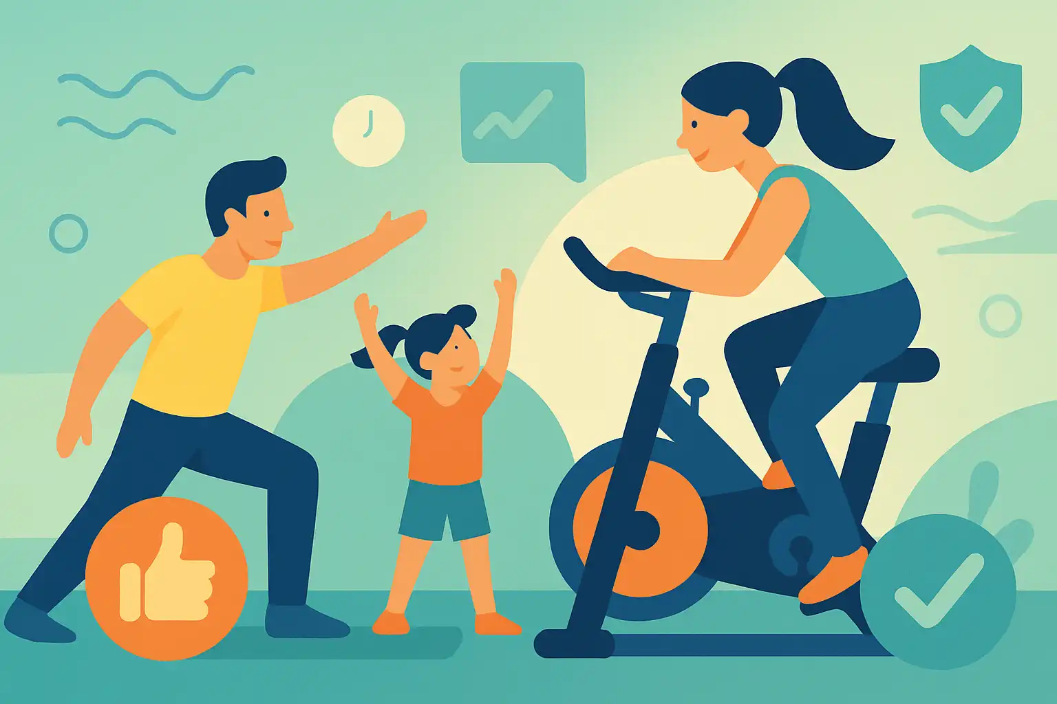 Zo maak je je hometrainer kindvriendelijk: familie workouts, veiligheid en motivatietips