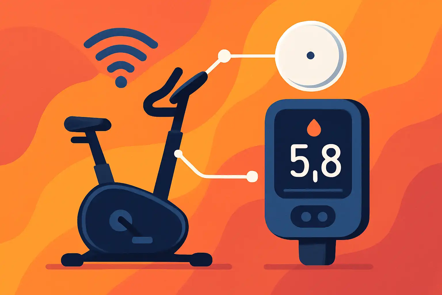 Zo train je slimmer door je hometrainer te koppelen aan een glucosemonitor