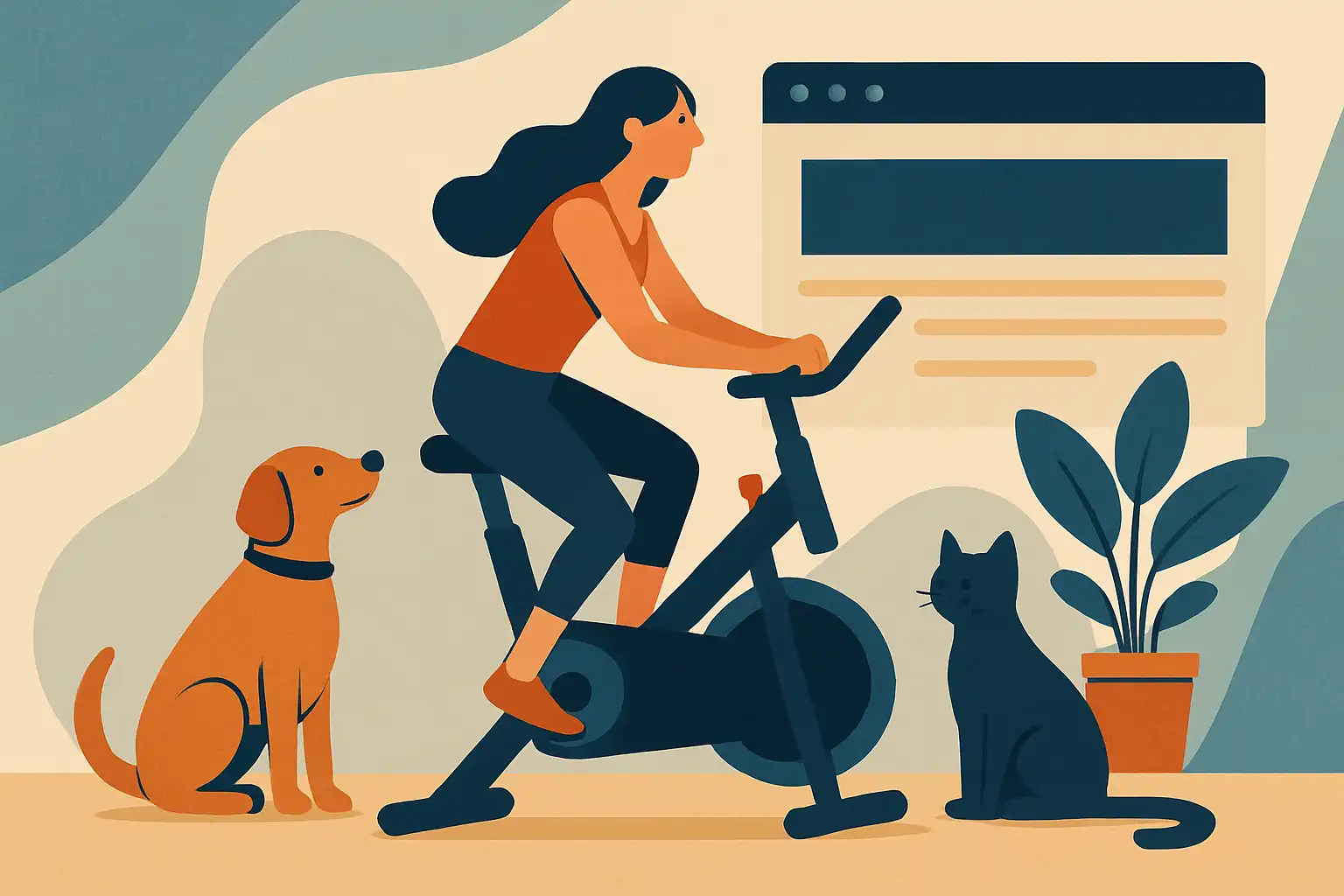 Zo train je veilig met huisdieren in huis: praktische hometrainertips voor dierenliefhebbers