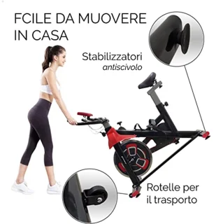 Hometrainer met Vliegwiel van 13 kg, Verstelbare Weerstand en Telefoonhouder