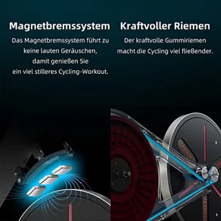 Fietsen thuis: Indoor Cycle met Magnetisch Remsysteem | Ergonomische Ontwerp | Training via Apps