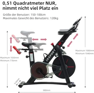 Fietsen thuis: Indoor Cycle met Magnetisch Remsysteem | Ergonomische Ontwerp | Training via Apps