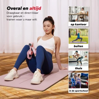MERACH Hometrainer voor Postnatale Herstel – 360° Verstelbaar Design – Slimme Calorieënteller – Compact & Lichtgewicht, Ideaal voor Bekkenbodemtraining