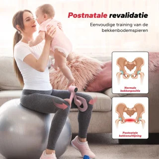 MERACH Hometrainer voor Postnatale Herstel – 360° Verstelbaar Design – Slimme Calorieënteller – Compact & Lichtgewicht, Ideaal voor Bekkenbodemtraining