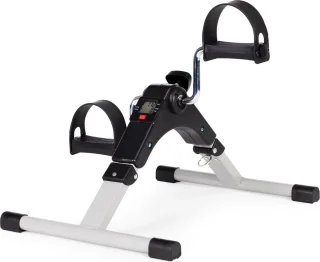 Mini opvouwbare hometrainer/ revalidatiefiets 48 x 36,5 x 26 cm - Computermonitoring - Antislipvoetjes - Zwart