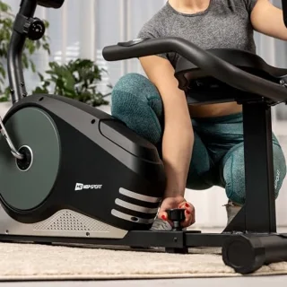 Ergometer Ligfiets met Hand- en Polssensoren - 8 Weerstandsniveaus en 9.5 kg Vliegwiel - Max. Gebruikersgewicht 120 kg
