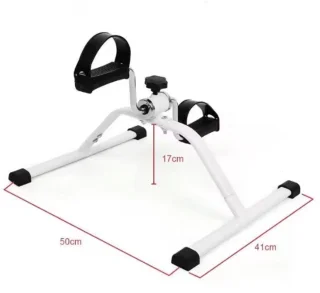Mini Hometrainer Fiets – Pedal Exerciser – Arm- en Beentrainer – Stoelfiets – Fietstrainer voor Thuis – Verstelbare Weerstand – Senioren Fitnessapparaat