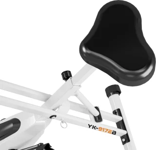 YEE GOO Opvouwbaare Hometrainer Fiets - Fitness Fiets - Spinning Fiets - 16 Niveaus Magnetische Weerstand - Indoorfiets - Hartslagsensoren - in hoogte verstelbaar - LCD-display - houder voor telefoon/tablet -Wit
