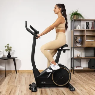 Gymtek® Elektromagnetische Hometrainer Fiets - Fitness Fiets - Home Trainer - tot 135kg - 16 Weerstandsniveaus, 21 trainingsprogramma's, 9kg Vliegwielgewicht - LCD Display